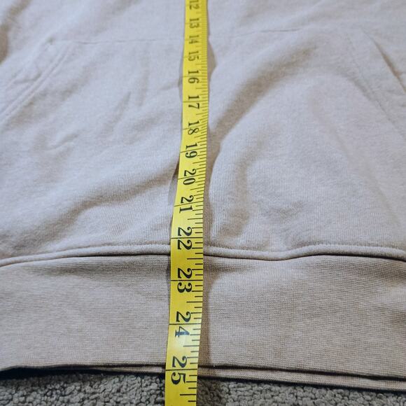 Jordan Flight Fleece Men's Large Pullover Hoodie Hemp-Heather with Pouch Pockets - Picture 9 of 11